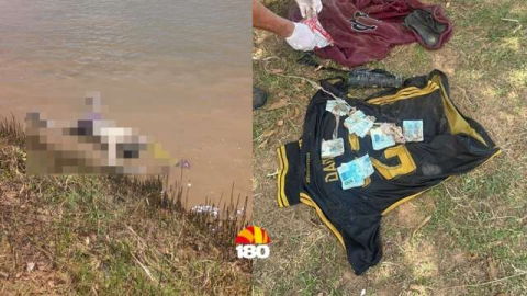 Homem é encontrado morto em rio com grande quantia de dinheiro nos bolsos