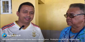 Dep. Francisco Costa, no Brinca Folia, cita sobre carnaval e investimento para Floriano