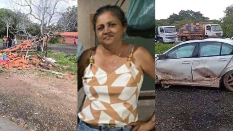Carro desgovernado mata mulher que vendia frutas e fere homem  em moto na BR 343