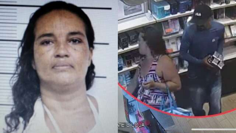 Suspeita de roubos em loja é presa. A mesma mostrava partes íntimas quando nao realizava o crime