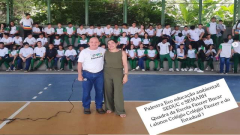 Neta Bueno participa de palestra no Ceti Fauzer Bucar. Tema: Eco Educação Ambiental