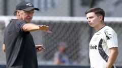 Cuca prepara escalação do Santos com Barreal improvisado na lateral esquerda contra o Fluminense