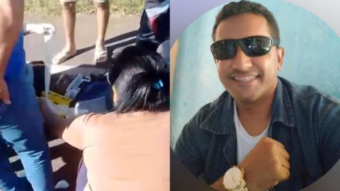 Agente de saúde fica ferido após colidir motocicleta em animal na pista