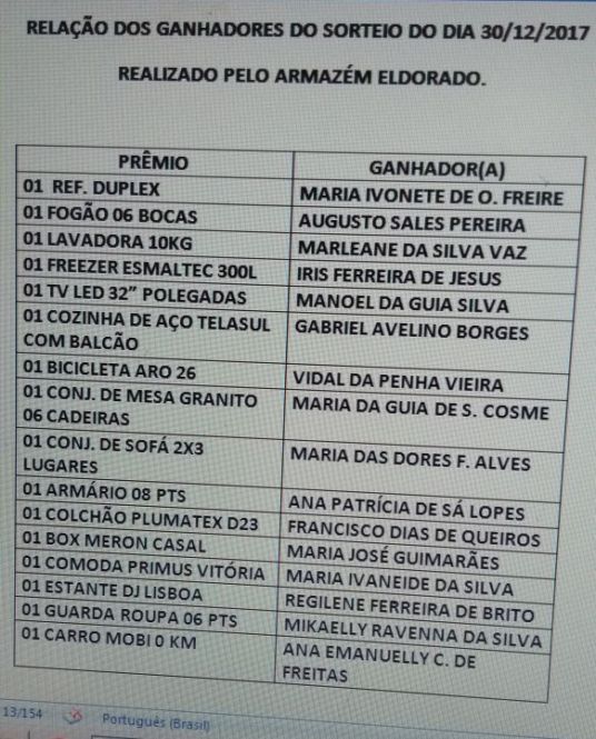 sorteio