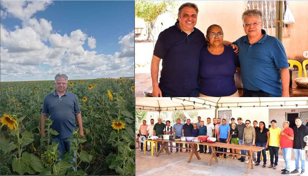 Depois de agenda em Uruçuí, Gustavo Neiva tem almoço com lideres na casa da D. Daguia, nas Porteiras