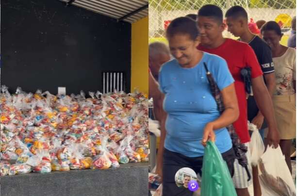 Cerca de cinco mil famílias estão recebendo cestas e peixes na cidade de Barão de Grajaú