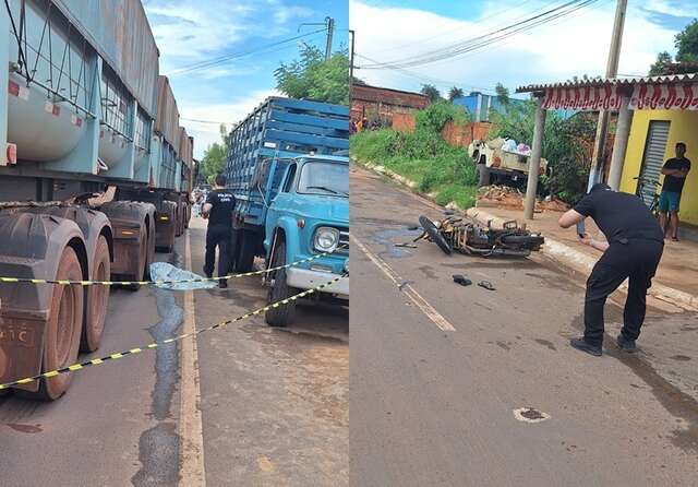 Passageiro morre após condutor pular de moto e veículo colidir em carreta no Piauí